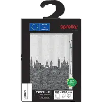 Spirella Urban Douchegordijn Textiel - 180x200 cm - Black