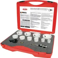 RUKO 126304 126304 Gatenzaagset 12-delig 22 mm, 25 mm, 32 mm, 35 mm, 41 mm, 44 mm, 51 mm, 54 mm, 60 mm, 68 mm 1 stuk(s)
