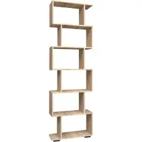 VCM PalusaL wandkast 6 planken eik decor.