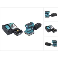Makita DBO 484 RT1 Accuschuurmachine 18 V 112 x 102 mm + 1x accu 5.0 Ah + lader