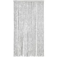 vidaXL Vliegengordijn 100x230 cm chenille grijs