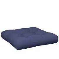 vidaXL Palletkussen 50x50x12 cm stof marineblauw