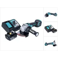 Makita DGA 513 RT1 accu haakse slijper 18 V 125 mm borstelloos + 1x oplaadbare accu 5.0 Ah + lader