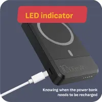 Cazy draadloze Powerbank - 15W Powerbank 10.000 mAh - geschikt voor Magsafe - iPhone Powerbank