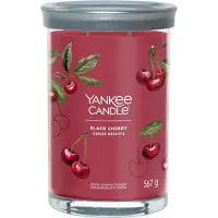 Yankee candle - Black Cherry Large Tumbler Geurkaars - 100 branduren - twee lonten