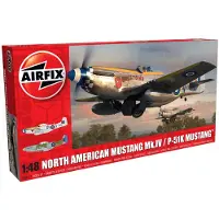 Airfix Modelbouwpakket Vliegtuigen - 05137 North American Mustang Mk.IV - P-51K Mustang - Propellervliegtuig Plastic - 1:48 - Modelbouw