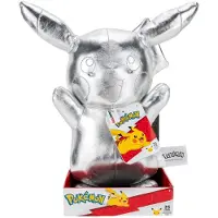 Jazwares Pokémon Pikachu Silver 25th Anniversary Select Plush Figure Version 30 Cm Zilver Kinderen