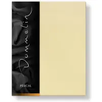 Dommelin Hoeslaken Lichtgeel (Percal 200TC)-90 x 200 cm