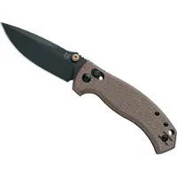 FOX Knives Anzu FX-560-ALBR CPM MagnaCut Black PVD, Aluminium Bronze zakmes, Les George design