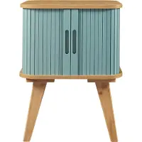 En.casa Bijzettafel Tysvær 58,5x45x45 cm naturel en blauw []