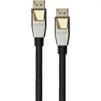 Python DisplayPort kabel | DP2.1a (10K 60Hz) | UHBR13.5 (54Gbit/s) | zwart | 2 meter