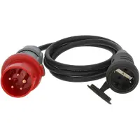 Brennenstuhl krachtstroomadapter | CEE-stekker 400V/16A - CEE 7/3 | 3x 1,50mm | IP44 | 1,5 meter