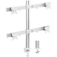 InLine bureaubeugel voor 4 monitoren tot 32 inch | 2x crossbar | full motion