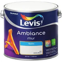 Levi's Ambiance Mur Satin Wit - 2,5 Liter
