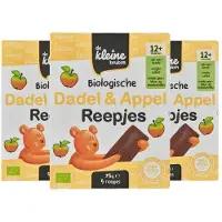 De Kleine Keuken 3x Bio Dadel & Appelreepjes 75 gr