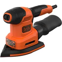 Black & Decker BEW200K 200W 4IN1 Multischuurmachine | Vlak-, detail-, en excentrische schuurzool | 1x Schuurvinger | 6x Schuurvellen | In koffer - BEW200K-QS