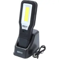 Ks Tools 150.4490 Mobiele handlamp voor werkplaats, knikbaar, 550 lumen Energielabel 2021 n.v.t.
