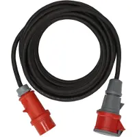 Brennenstuhl CEE-verlengkabel, 5-polig, met faseomvormer, IP44, rubber-neopreen, 400V/16A, voor buitengebruik, zwart, 25 meter