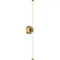 Maytoni LED-wandlamp Axis, messing / goud, Woon-/ Eetkamer, Aluminium, Modern, LED wandlamp