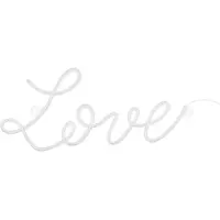 Party Deco Love Neon Wit LED Verlichting (61cm)