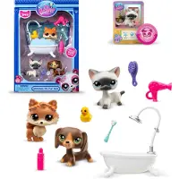 Little Live Pets - Grooming Spa Play Pack Gen 7 Authentieke LPS Bobble Head Toy Figure Collectible Toy Animal Leeftijden 4+