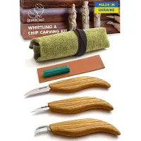 BeaverCraft S15 Starter Chip and Whittle Knife Set, houtsnijset