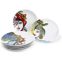 Ona 761001 Plat Bord Josien Broeren 20,5 cm Set Van 6