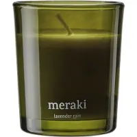 Meraki - Geurkaars, Lavender rain - olive-green - h: 7 cm, dia: 6 cm