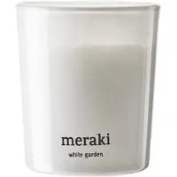 Meraki - Geurkaars, White garden - White - h: 7 cm, dia: 6 cm