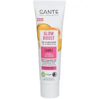 Sante Naturkosmetik Glow Boost 3in1 Vitamin Creme mit AHA, Vitamin F & Bio-Jojobaöl Gezichtscrème 30 ml