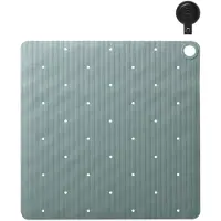 Sealskin Antislip Douchemat Ribb Groen Inclusief Zwarte Haak Met Zuignap - 55 x 55 cm