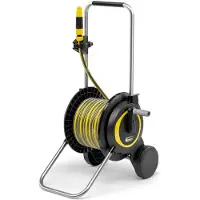 Kärcher HT 3 Slangenwagen Incl. 20 m PrimoFlex tuinslang - Slangcapaciteit (m) 60 (1/2") / 50 (5/8") / 35 (3/4") - Compact en in hoogte verstelbaar - Incl. sproeierhouder - Incl. PrimoFlex tuinslang
