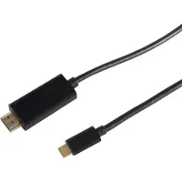 Shiverpeaks HDMI A Stecker/ USB 3.1 C Stecker, 4K schwarz 1.8m