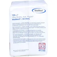MaiMed GmbH Vlieskompressen 10x10cm 4-fach unsteril 40g, 100 St KOM
