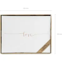 Party Deco Gastenboek Liefde 24 x 18,5 cm, 22 pagina's, Rosegold; Wit (24 x 18,5 cm)