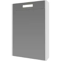 Boss & Wessing Spiegelkast bws salt 1 deur met led 60x50 cm incl. Planchetten ice white