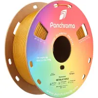 Polymaker CA02011 Panchroma Metallic Filament PLA kunststof, PLA Glitter Meerkleurig 1.75 mm 1000 g Goud, Metallic 1 stuk(s)