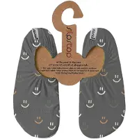 SLIPSTOP Smiley Grey kinder schoenen grijs maat 27/29