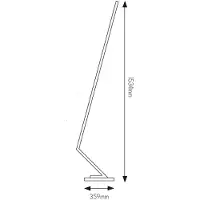 Fantasia 3435061 XIMON LED Vloerlamp 24W 3000K Wit Dimbaar