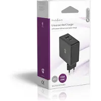 Nedis WCPD30W110WT Oplader 57 W | Snellaad functie | 2.25 / 2.4 / 3.0 A | Outputs: 2 | USB-A / USB-C |