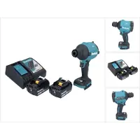 Makita DAS 180 RF Akku Gebläse 18 V Brushless + 2x Akku 3,0 Ah + Ladegerät