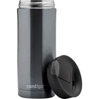 CONTIGO Huron Snapseal thermosbeker, roestvrijstalen isoleerbeker, koffiebeker-to-go, lekvrij, houdt tot 7 uur warm, vaatwasserbestendig BPA-vrij deksel, 470 ml | Gunmetal