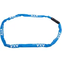 Axa Rigid RCC 120 Kettingslot – Codeslot – 120 cm – 3,5 mm Stalen Schakels – Polyester Beschermhoes – Beveiligingsniveau 3 – Blauw