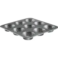 Westmark broodjesbakvorm, voor 9 broodjes, Ø 8,5 cm per stuk, staal, antiaanbaklaag, antraciet, 32732260