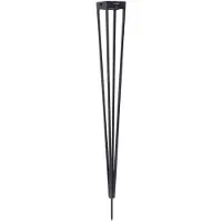 LES JARDINS Tinka Solar Tuinfakkel met grondpin Space Grey | 90 cm