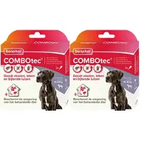 Beaphar 2x Combotec Anti Teken- en Vlooiendruppels Hond 40-60 kg 2 pipetten