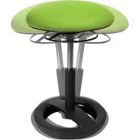 Topstar Fitnesskruk SITNESS BOB, ergonomisch, zithoogte 440 - 570 mm, appelgroen, onderstel zwart gepoedercoat