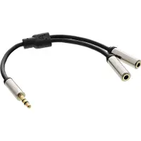 InLine Premium 3,5mm Jack stereo audio splitter - 0,15 meter