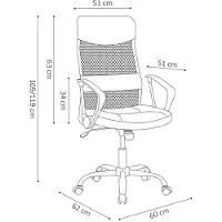Molecule Bureaustoel Max Mesh Zwart