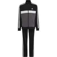 Adidas Trainingspak 'Essentials Tiberio' donkergrijs / zwart / wit
